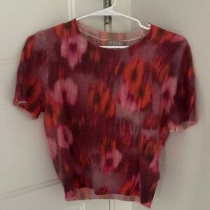 J. Crew Short Sleeve cashmere sweater